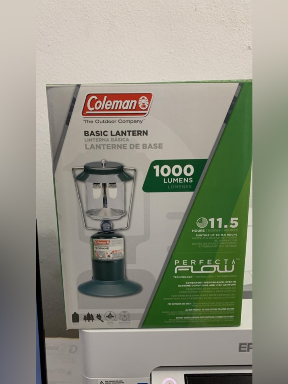 Coleman Portable Propanne Gas Lantern 1000 Lumens, 2 Mantles